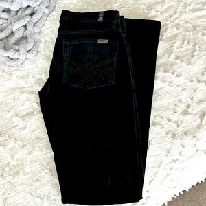 Black Velvet Seven for All Mankind straight leg pants